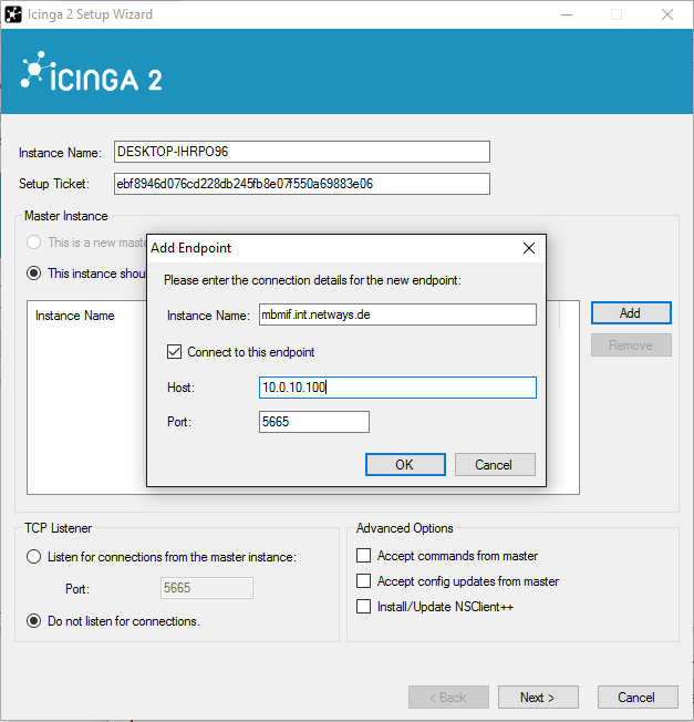 Icinga 2 Windows Setup