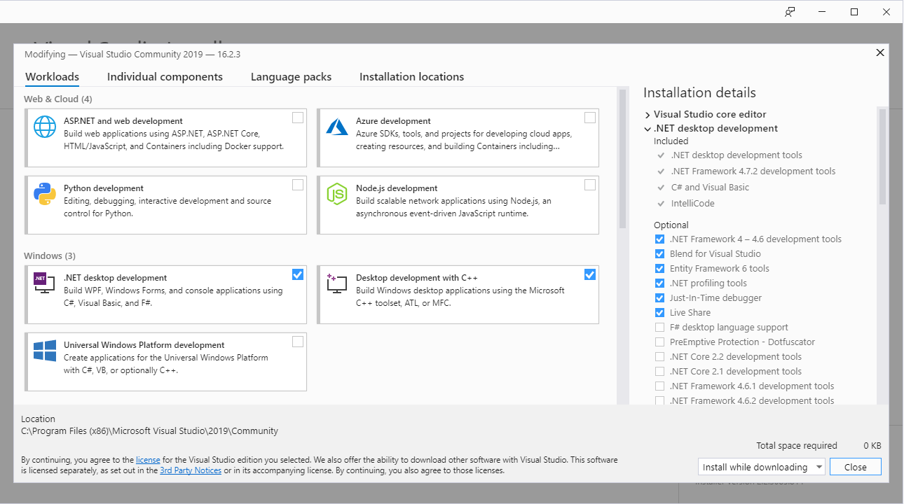 Visual Studio Installer