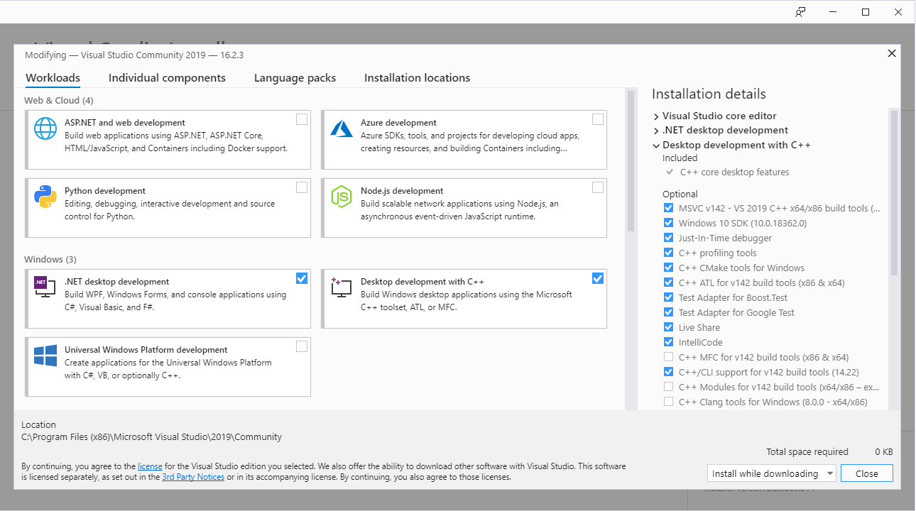 Visual Studio Installer